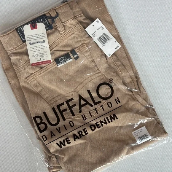 NWT Buffalo David Bitton High Rise Wide Leg Addie Women's Pants, Almond Beige - Picture 5 of 6